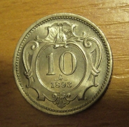 10 Heller 1893 b.z., RL!!