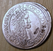 Top - XV  krejcar, 1664, Neuburg,  1/1-, R!