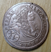 Top - XV  krejcar, 1697, Sv.  Vít  1/1, R!