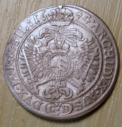 Top - XV  krejcar, 1694, Břeh,  1/1, R!