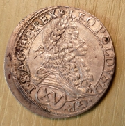 XV  krejcar 1675,  Wien, -1/1