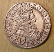 XV  krejcar 1676,  Wien,  1/1