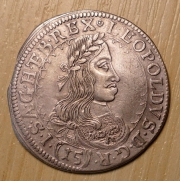 15 krejcar ,1663,  Sv.  Vít,  -1/1-,  R!