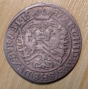 VI krejcar 1687, Vratislav,  +2/1-