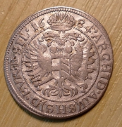 VI krejcar  1684,  Vratislav, 1/1