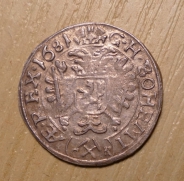 3 krejcar  1681, K.Hora,  -1/1