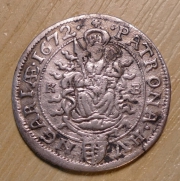 VI krejcar  1672, K.B.,  2/2