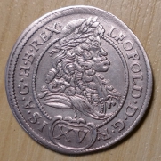 XV  krejcar  1696,  Nagy  banya,  1/1-